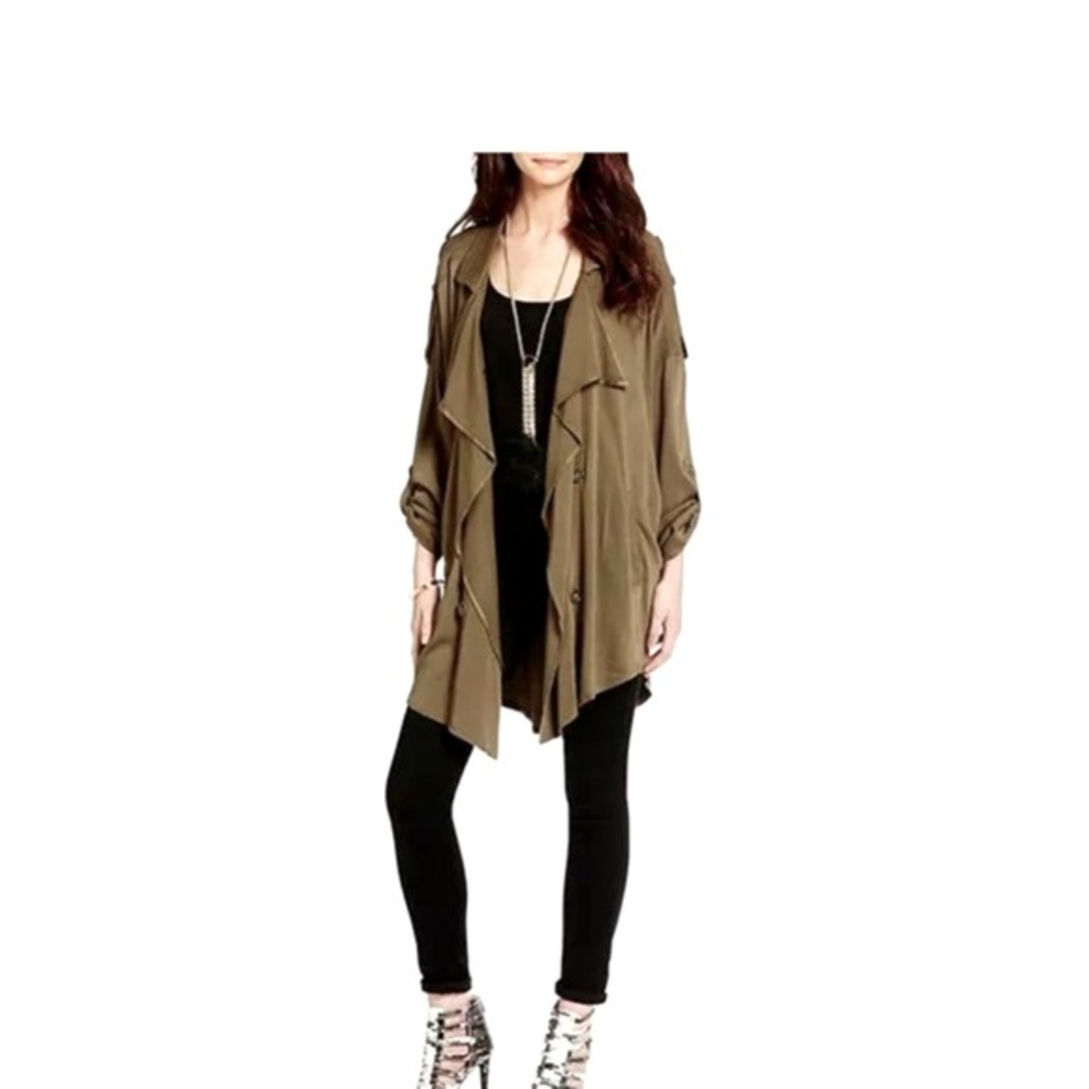 Women's Olive Green Army Military Jacket